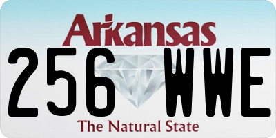 AR license plate 256WWE