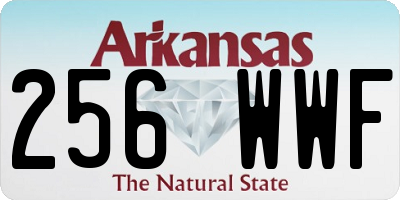 AR license plate 256WWF