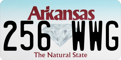 AR license plate 256WWG