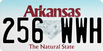 AR license plate 256WWH