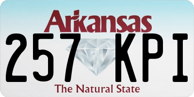 AR license plate 257KPI