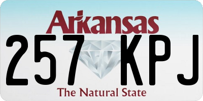 AR license plate 257KPJ