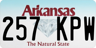 AR license plate 257KPW