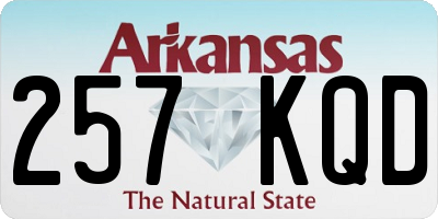 AR license plate 257KQD