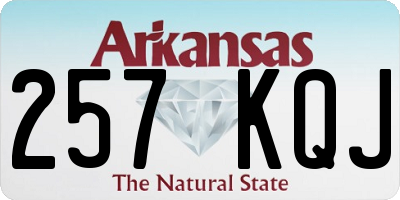 AR license plate 257KQJ