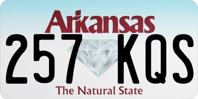 AR license plate 257KQS