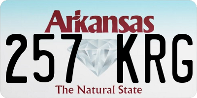 AR license plate 257KRG