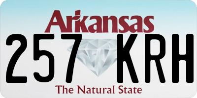 AR license plate 257KRH