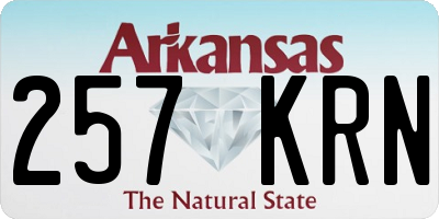 AR license plate 257KRN