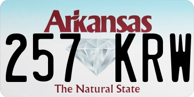 AR license plate 257KRW