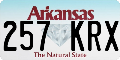 AR license plate 257KRX