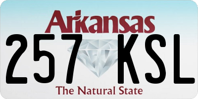 AR license plate 257KSL
