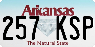 AR license plate 257KSP