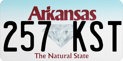 AR license plate 257KST