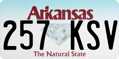 AR license plate 257KSV
