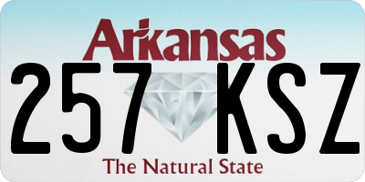 AR license plate 257KSZ