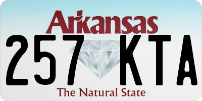AR license plate 257KTA