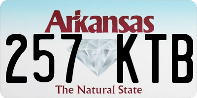 AR license plate 257KTB