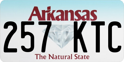 AR license plate 257KTC