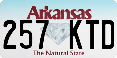 AR license plate 257KTD