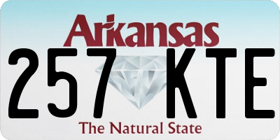 AR license plate 257KTE