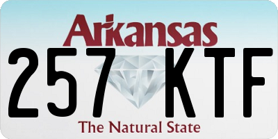 AR license plate 257KTF