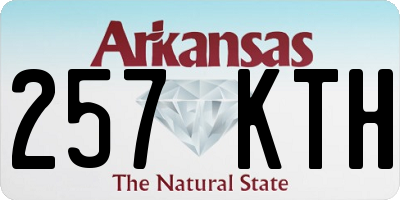 AR license plate 257KTH