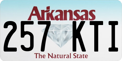 AR license plate 257KTI