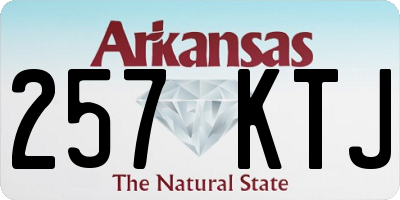 AR license plate 257KTJ