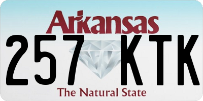 AR license plate 257KTK