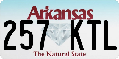 AR license plate 257KTL