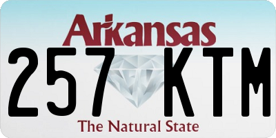 AR license plate 257KTM