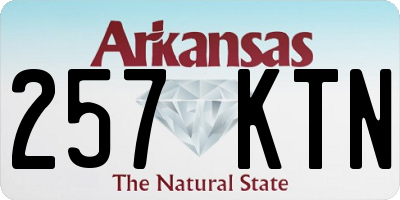 AR license plate 257KTN