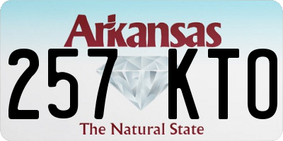 AR license plate 257KTO