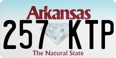 AR license plate 257KTP