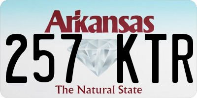 AR license plate 257KTR