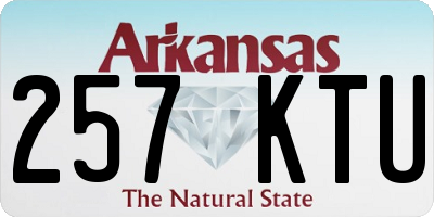 AR license plate 257KTU