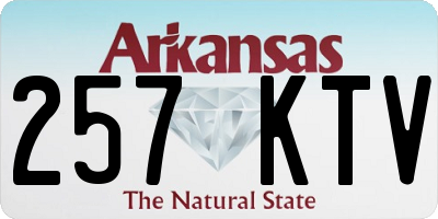 AR license plate 257KTV