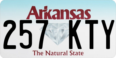 AR license plate 257KTY