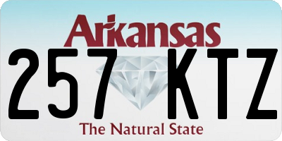 AR license plate 257KTZ
