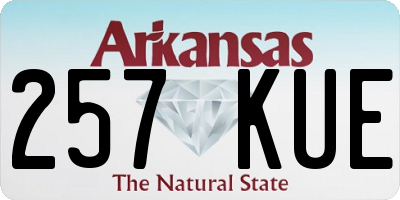 AR license plate 257KUE