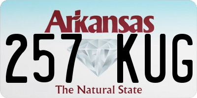 AR license plate 257KUG