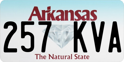 AR license plate 257KVA