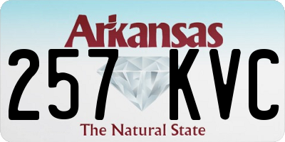 AR license plate 257KVC