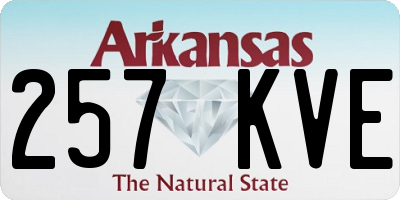 AR license plate 257KVE