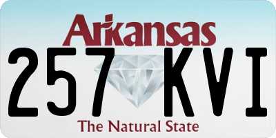 AR license plate 257KVI