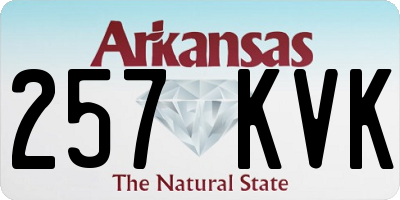 AR license plate 257KVK
