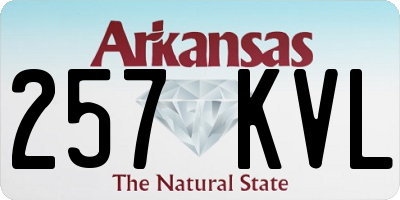 AR license plate 257KVL