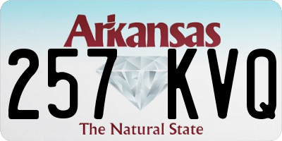 AR license plate 257KVQ
