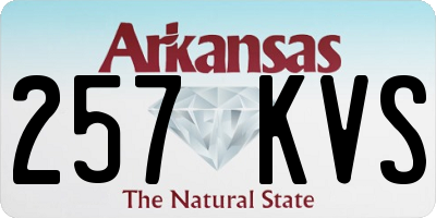 AR license plate 257KVS